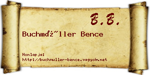 Buchmüller Bence névjegykártya